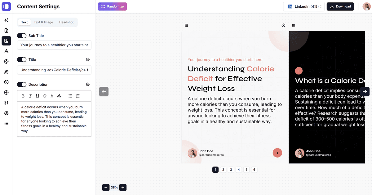 Carousel Maker - Free AI Carousel Generator for Social Media ...