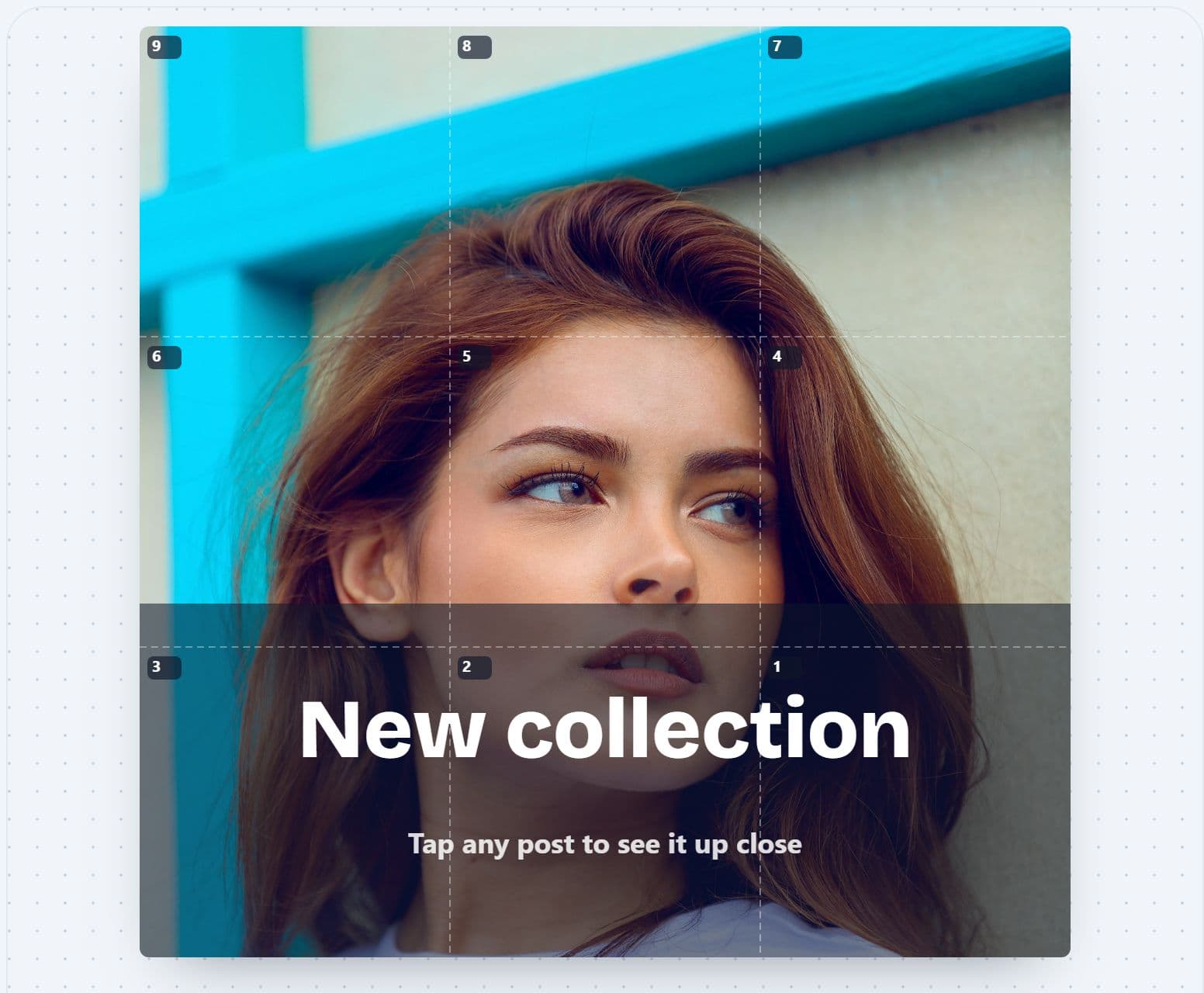 The puzzle designer with a photo spread across nine tiles