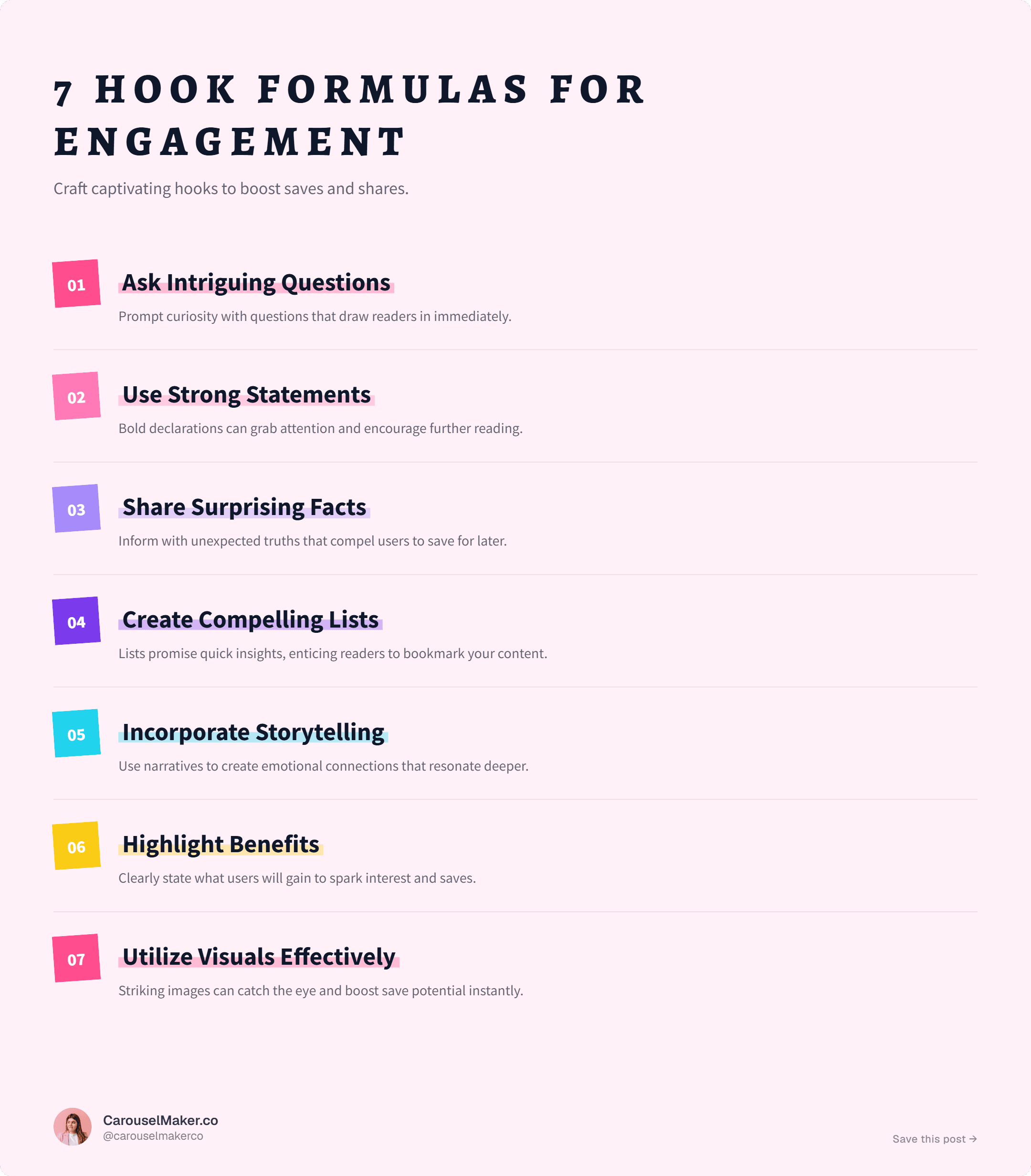 7 ganchos que convertem no LinkedIn infographic preview