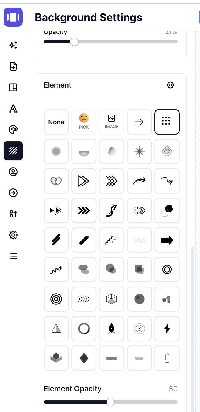 Background overlay and design elements