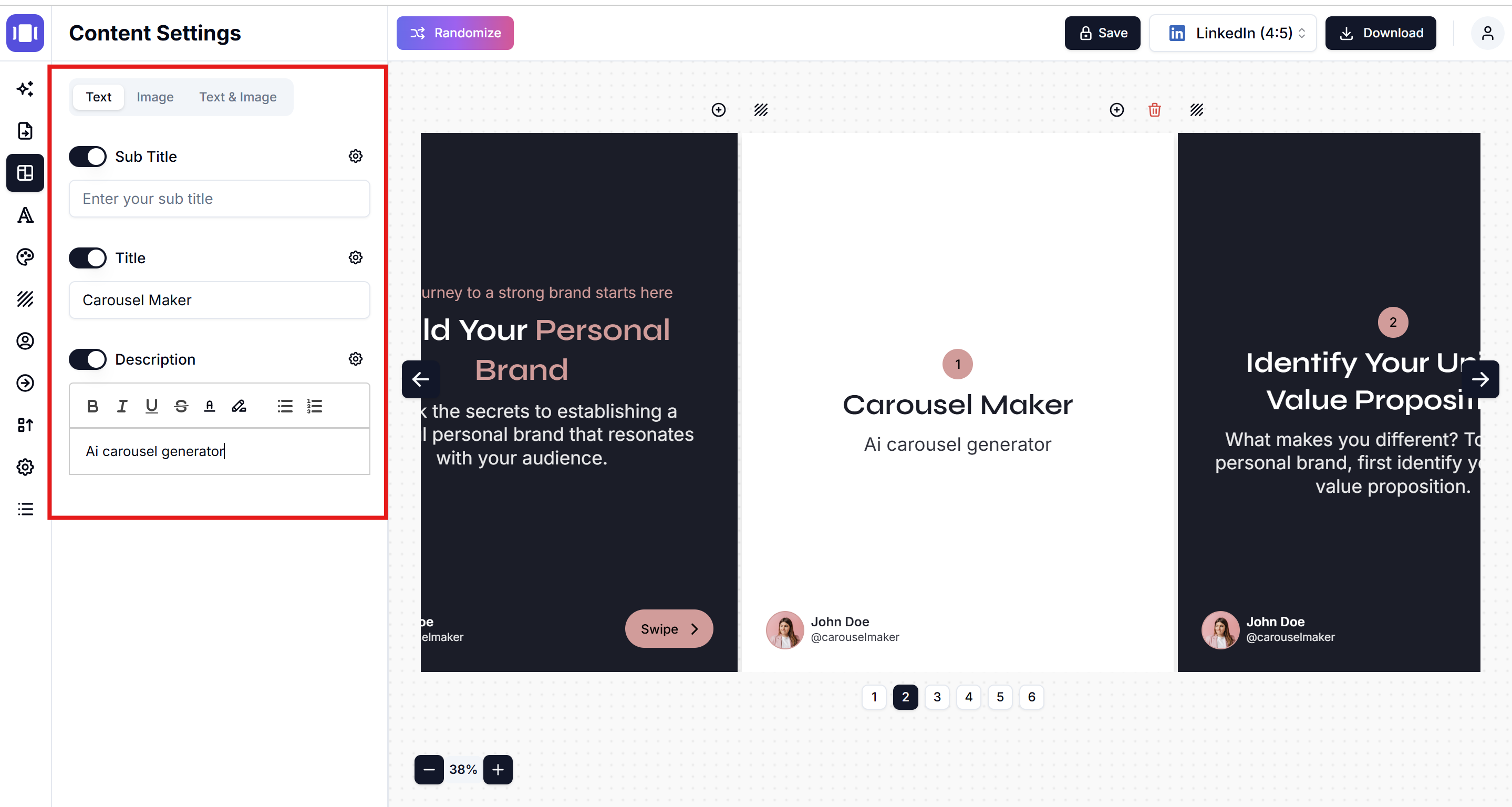 Add new slide to carousel slide for X(Twitter)