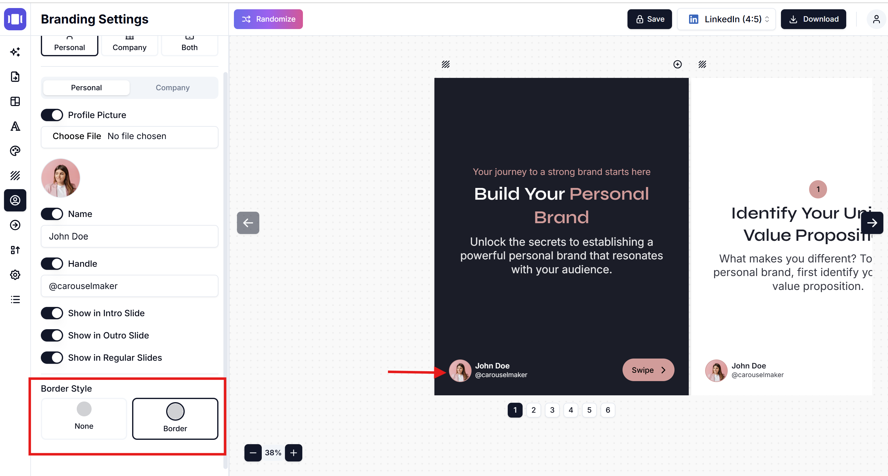customize border style